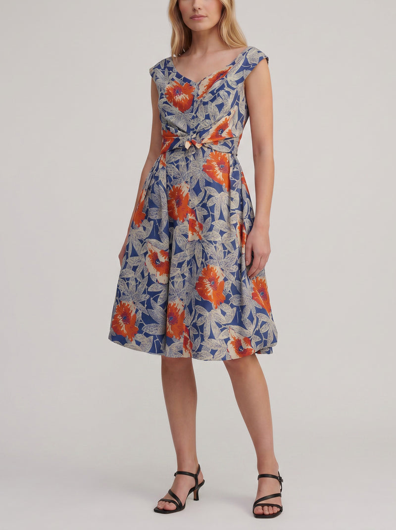 Vintage Floral Midi Dress MR270326.7  Vintage 