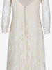 Ivory Lace Wedding Dress with Open Back and Train MZ1910054  Vintage 