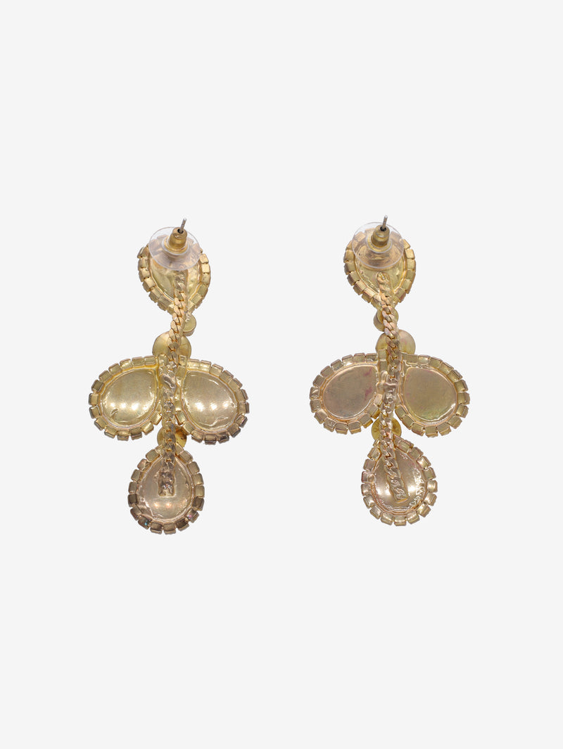 Vintage Crystal Drop Earrings W13726.11  Vintage 