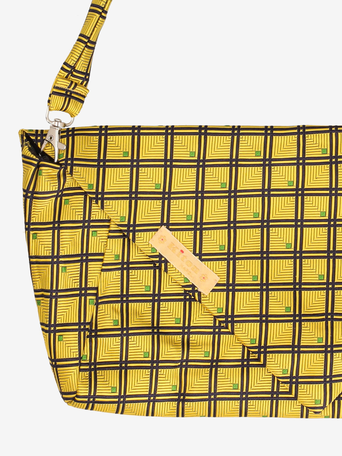 Vintage Handmade Silk Tie Baguette Bag W13726.4  Vintage 