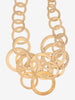 Vintage Graduated Circle Link Necklace W13726.9  Vintage 