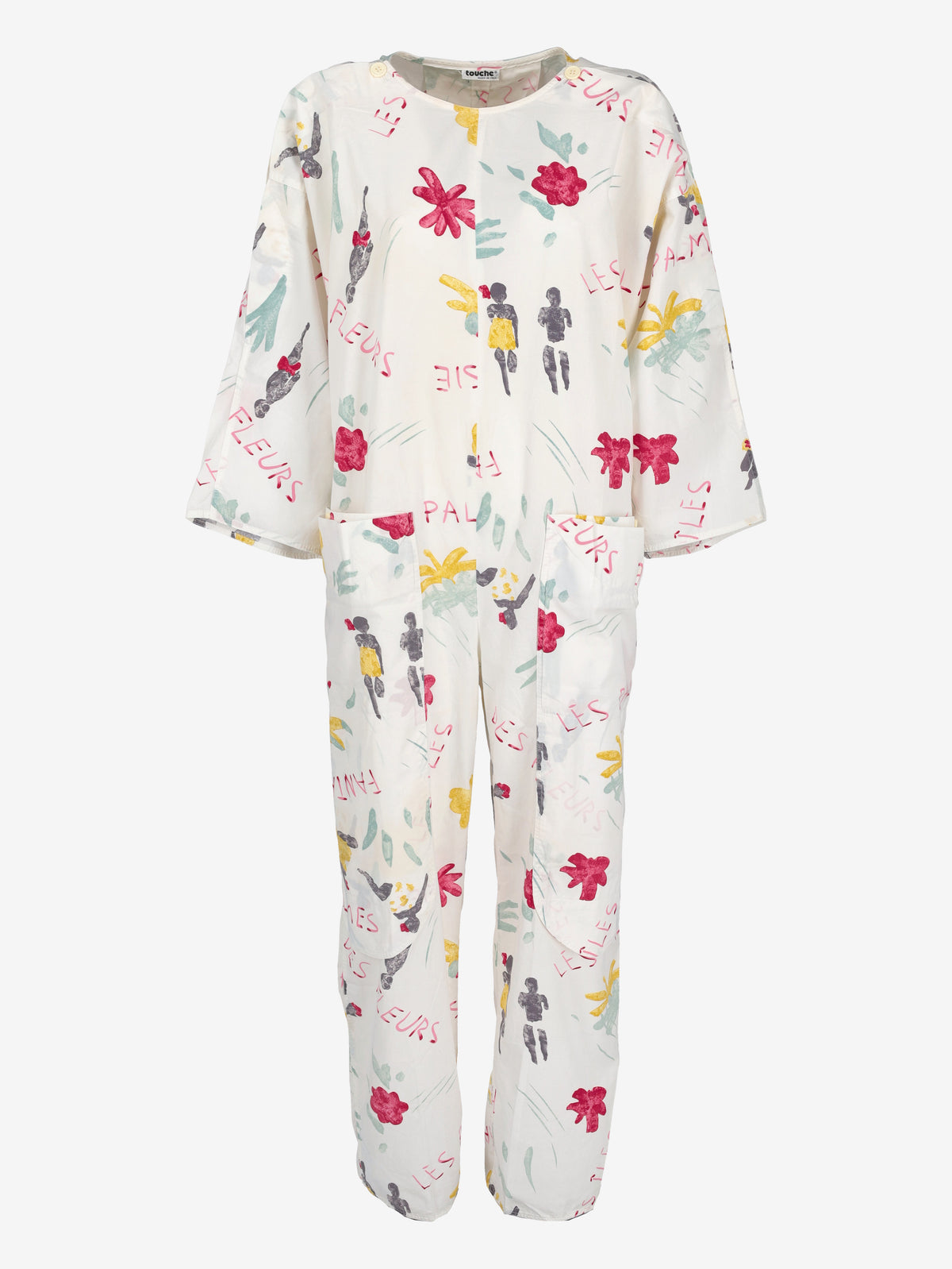 Vintage Caribbean Print Oversized Jumpsuit W150626.24  Vintage 