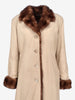 Vintage 2-in-1 Convertible Long Coat with Mink Fur Lining W150626.2  Vintage 