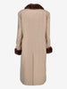 Vintage 2-in-1 Convertible Long Coat with Mink Fur Lining W150626.2  Vintage 