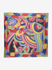 Mario Valentino Pop Art Multicolored Silk Scarf W150626.32  Vintage 