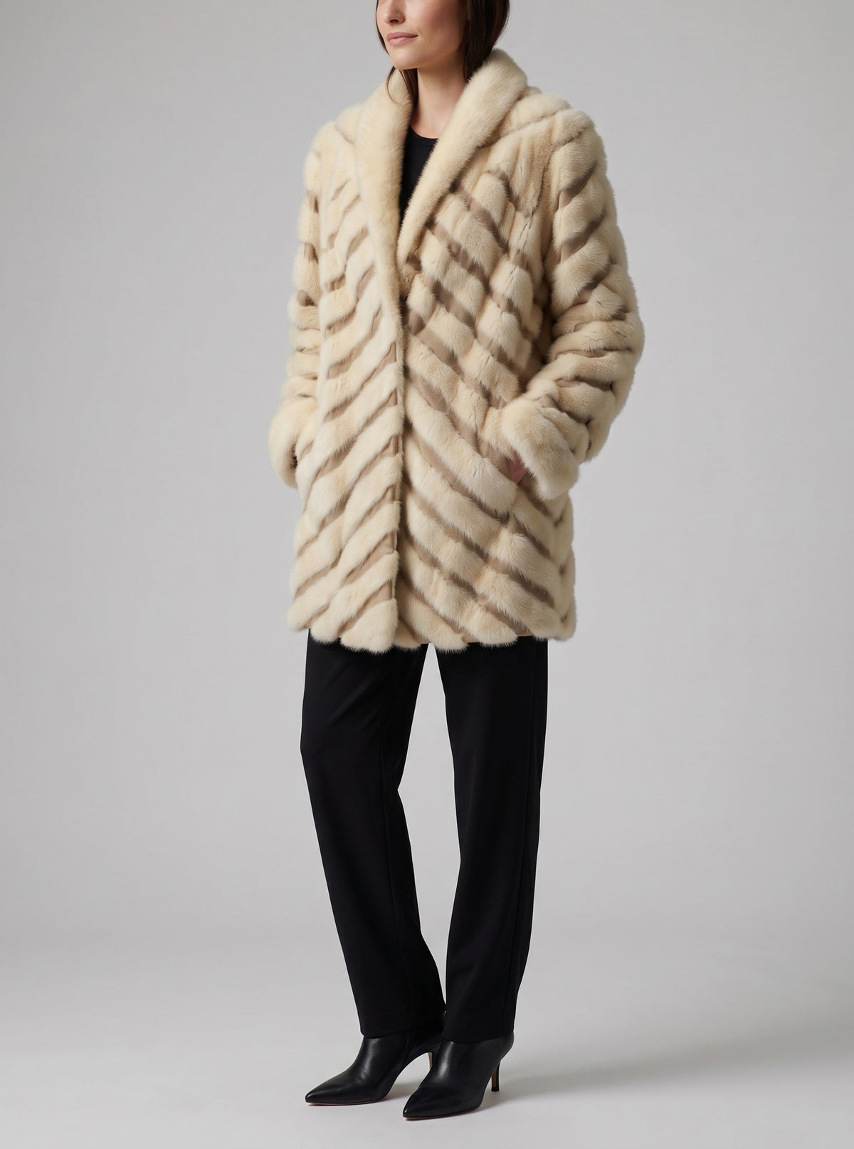 Vintage Made in Italy Mink Fur Coat W150626.4  Vintage 