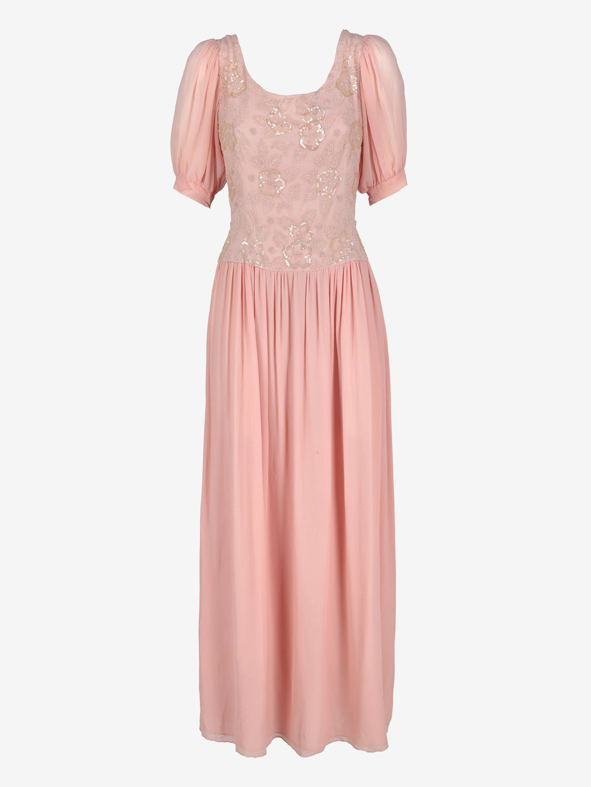 Vintage Peach Formal Dress W150626.7  Vintage 