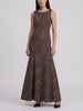 Vintage Sleeveless Floral-Textured Mermaid Gown W16926  Vintage 