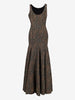 Vintage Sleeveless Floral-Textured Mermaid Gown W16926  Vintage 