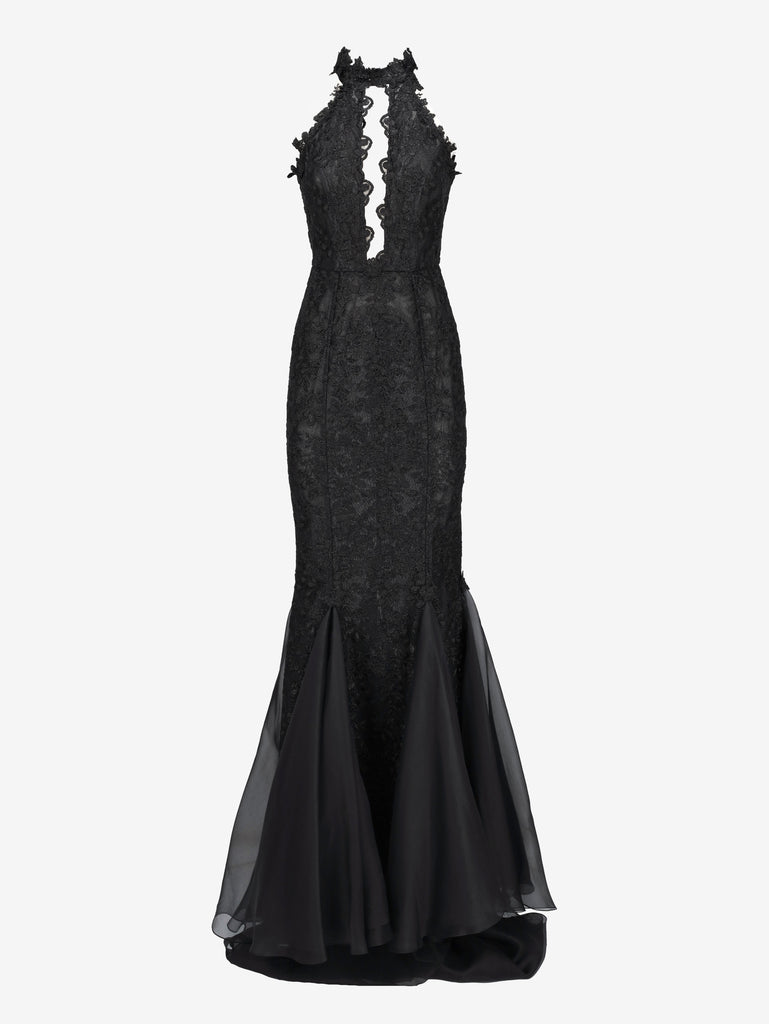 Vintage Floral-Textured Mermaid Evening Gown W1926.13  Vintage 