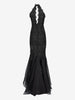 Vintage Floral-Textured Mermaid Evening Gown W1926.13  Vintage 
