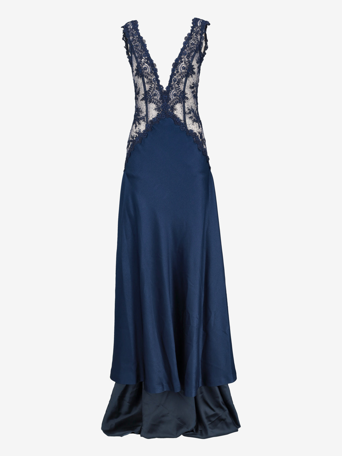 Vintage Floral Lace High-Low Evening Gown W1926.16  Vintage 