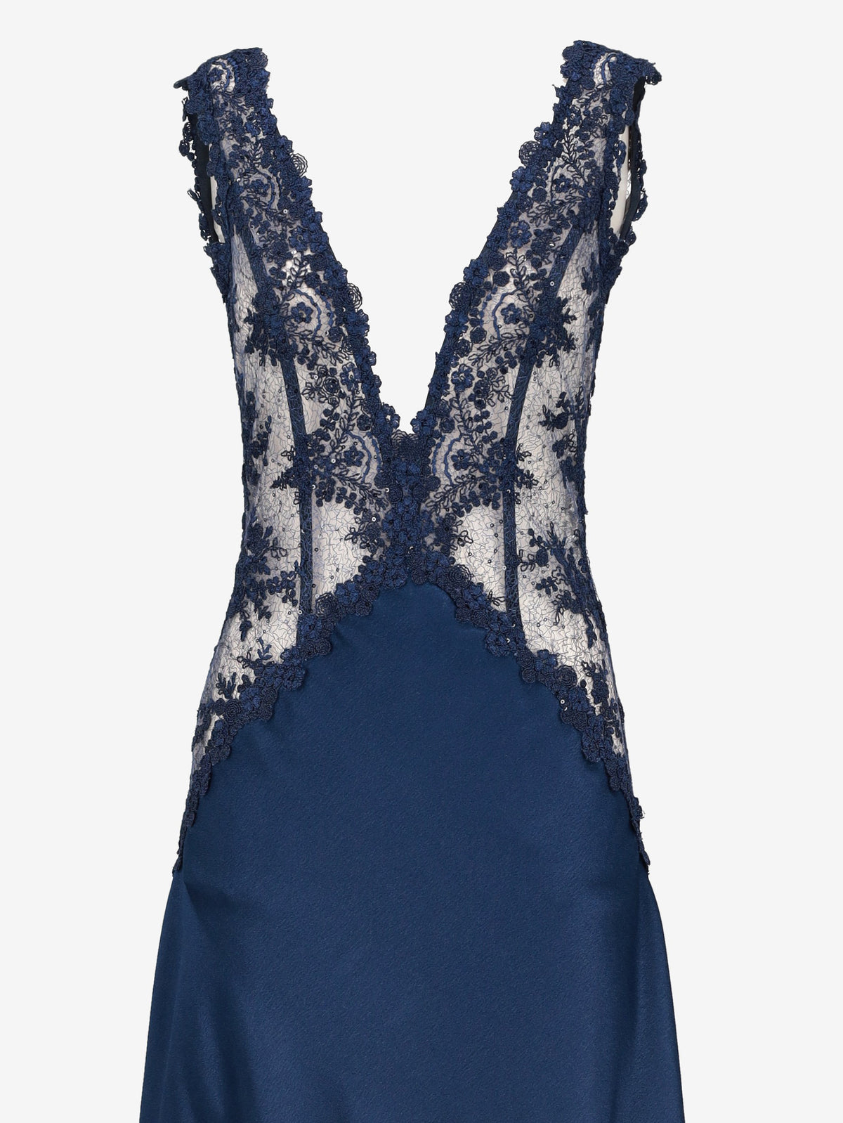 Vintage Floral Lace High-Low Evening Gown W1926.16  Vintage 
