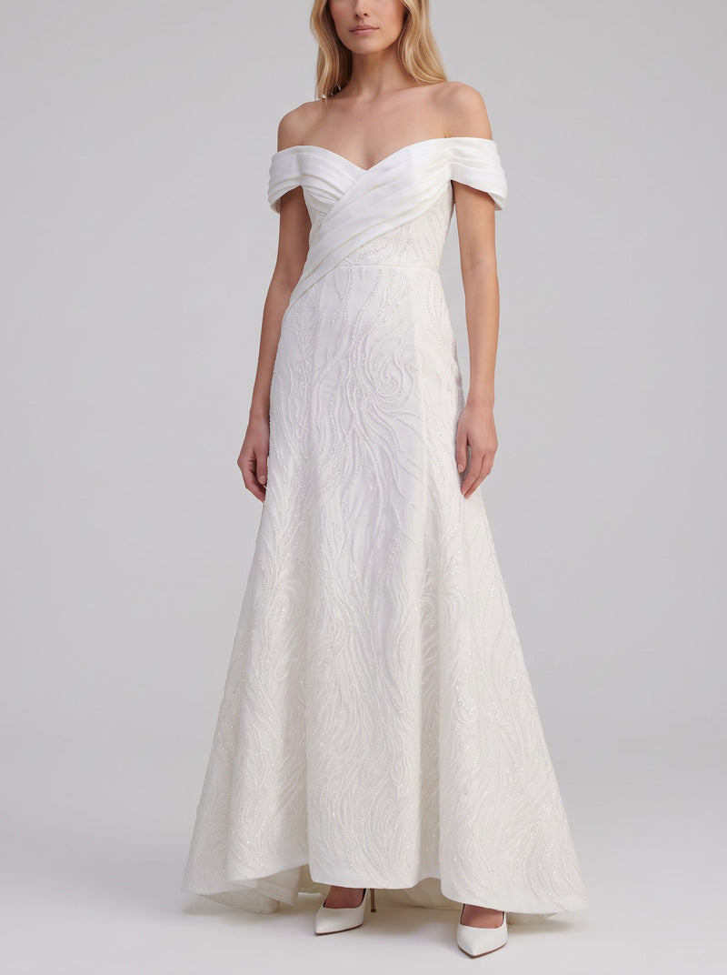 Vintage Beaded Tulle Bridal Gown W1926.24  Vintage 