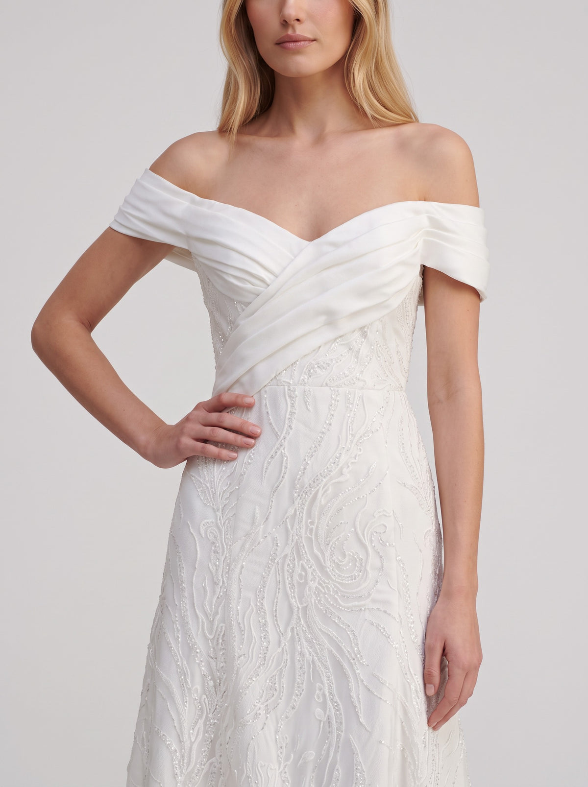 Vintage Beaded Tulle Bridal Gown W1926.24  Vintage 