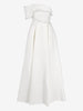 Vintage One-Shoulder Wedding Gown with Crystal Embellishments and Princess Skirt W1926.26  Vintage 