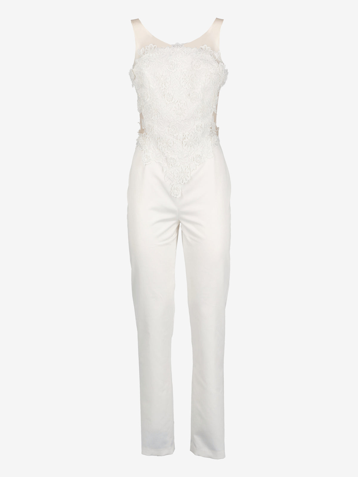 Vintage Bridal Jumpsuit with Floral Embroidered Lace W1926.33  Vintage 