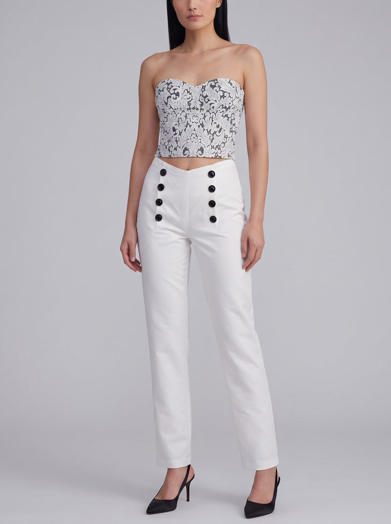Vintage Lace Bridal Top & Satin Balloon Trousers Set W1926.34  Vintage 