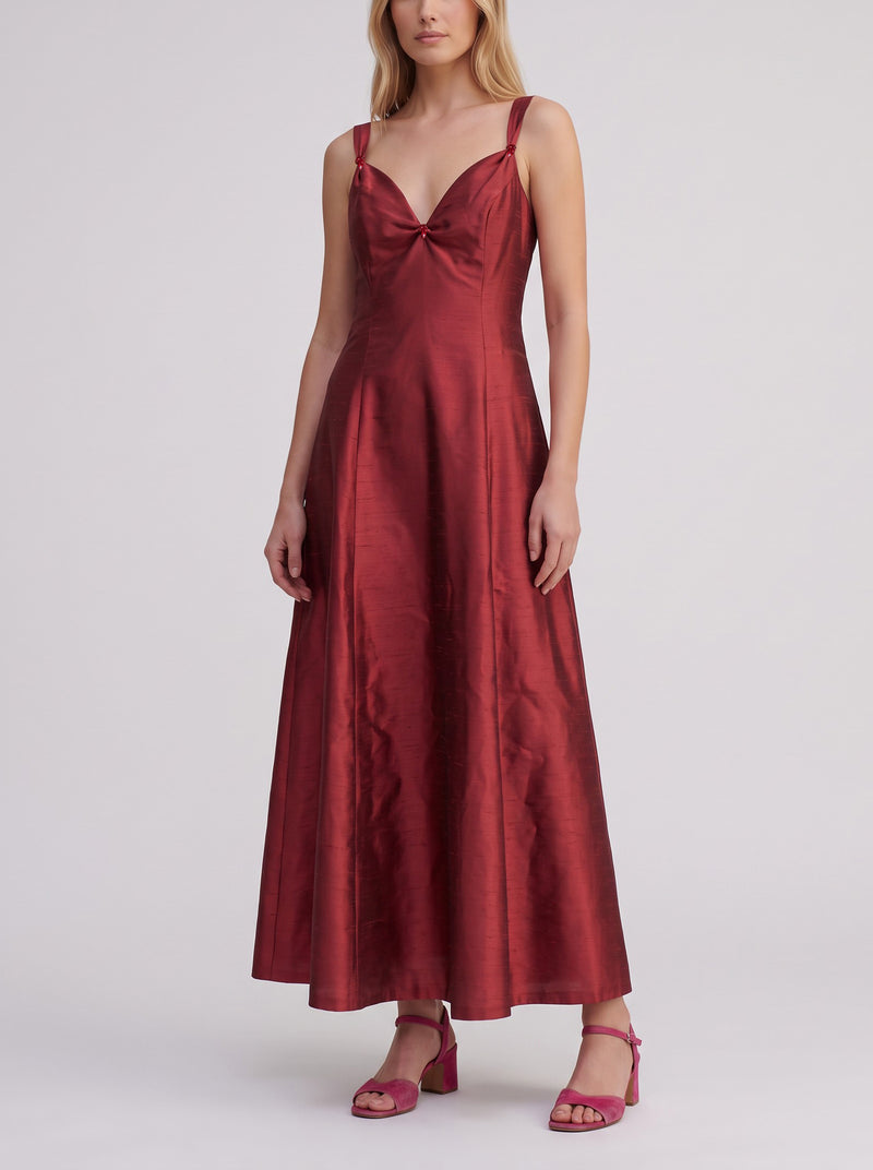Vintage Shantung Satin Sweetheart Ceremony Dress W1926.36  Vintage 
