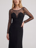 Vintage Black Tulle Mermaid Evening Gown W1926.37  Vintage 