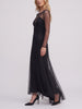 Vintage Black Tulle Mermaid Evening Gown W1926.37  Vintage 