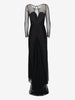Vintage Black Tulle Mermaid Evening Gown W1926.37  Vintage 