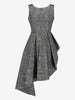 Vintage Silver Polka Dot Ceremony Dress W1926.38  Vintage 