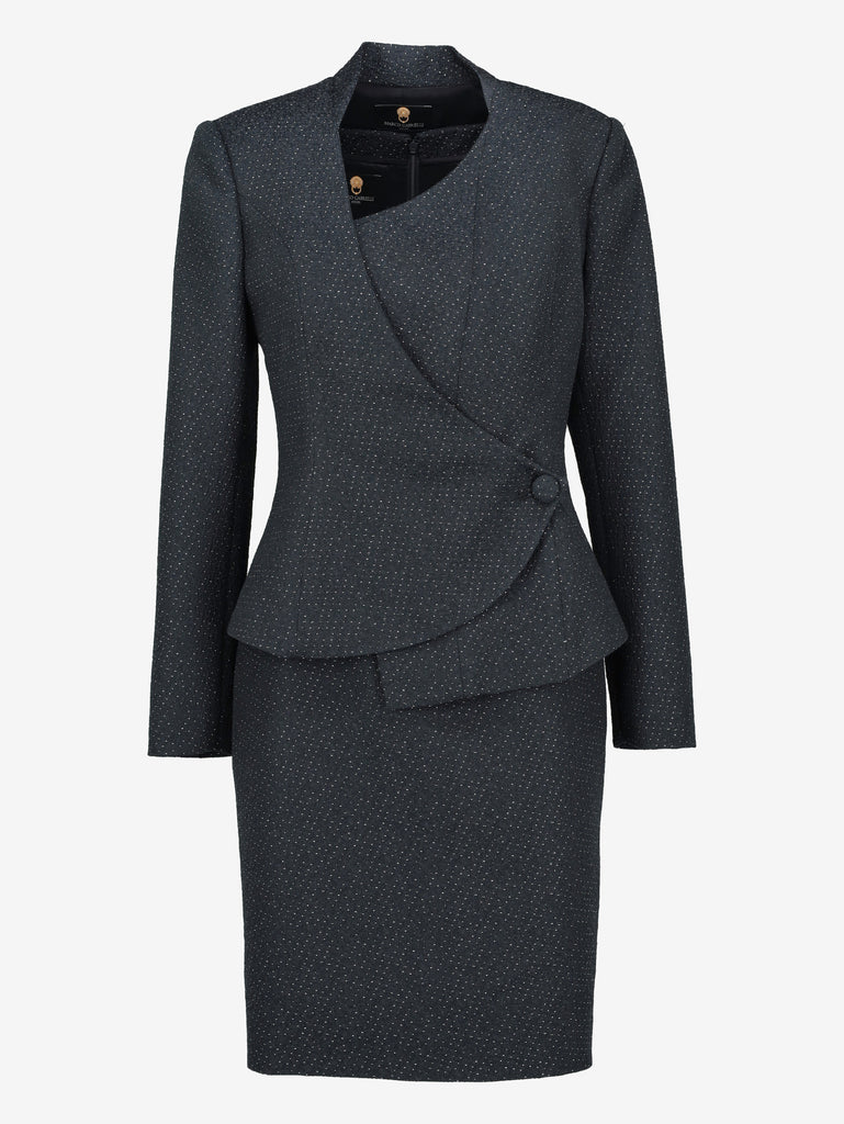 Vintage Asymmetric Ceremony Dress & Jacket Set W1926.40  Vintage 