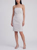 Vintage Silver Embroidered Mini Dress W1926.42  Vintage 