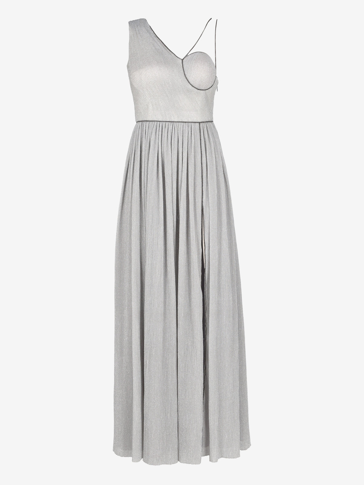 Vintage Silver Pleated Evening Dress W1926.43  Vintage 