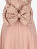 Vintage Pink Floral Appliqué Ceremony Dress W1926.44  Vintage 