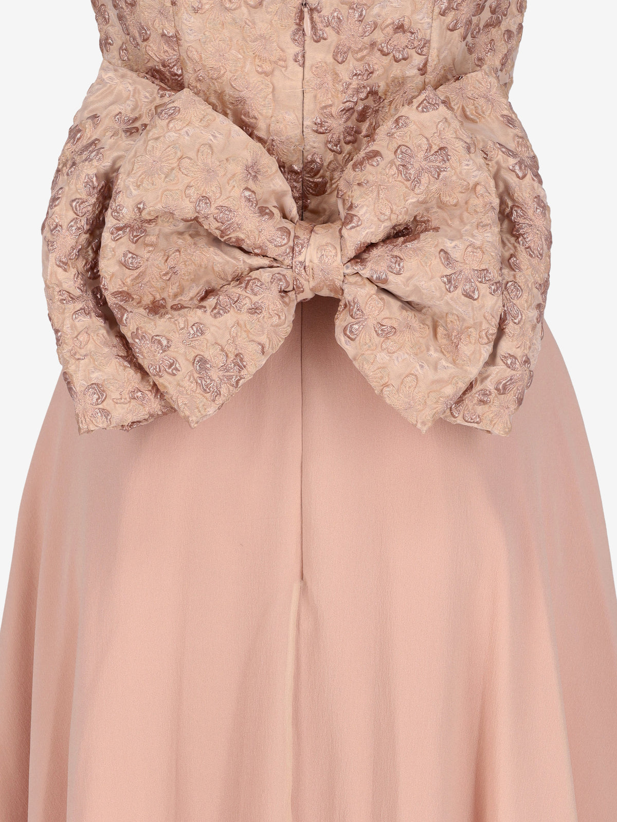 Vintage Pink Floral Appliqué Ceremony Dress W1926.44  Vintage 