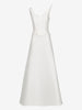 Vintage Two-Piece Wedding Gown with One-Shoulder Top and Detachable Train W1926.48  Vintage 