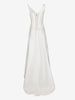 Vintage Two-Piece Wedding Gown with One-Shoulder Top and Detachable Train W1926.48  Vintage 