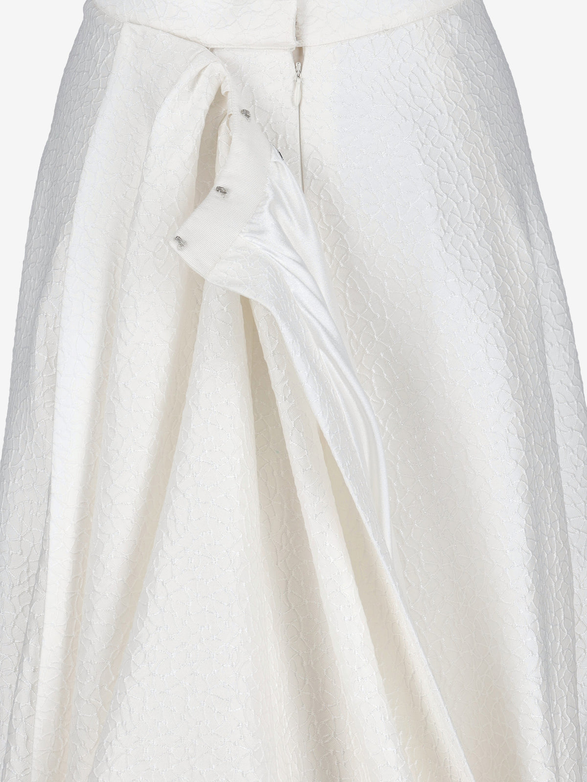 Vintage Two-Piece Wedding Gown with One-Shoulder Top and Detachable Train W1926.48  Vintage 