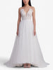 Vintage Two-Piece Bridal Evening Gown with Rhinestones and Glitter Tulle W1926.49  Vintage 