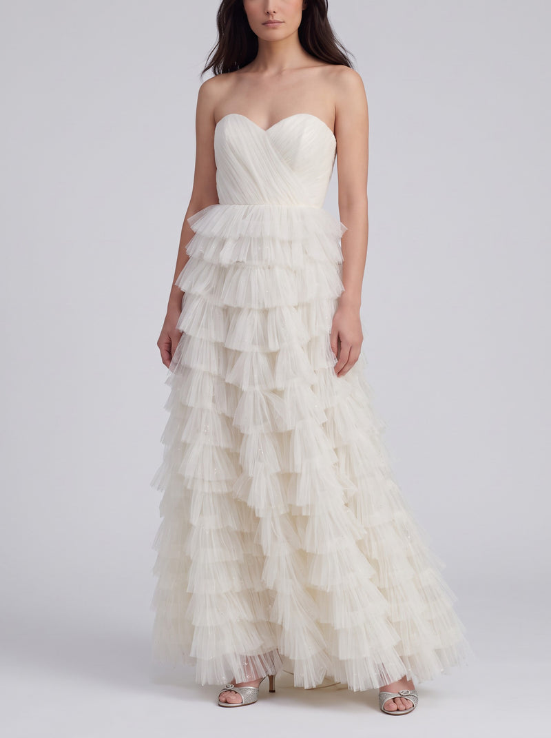 Vintage Princess Tulle Bridal Gown W1926.53  Vintage 