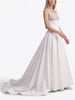 Vintage Wedding Dress with Embellished Tulle Bodice and Long Train W1926.5  Vintage 