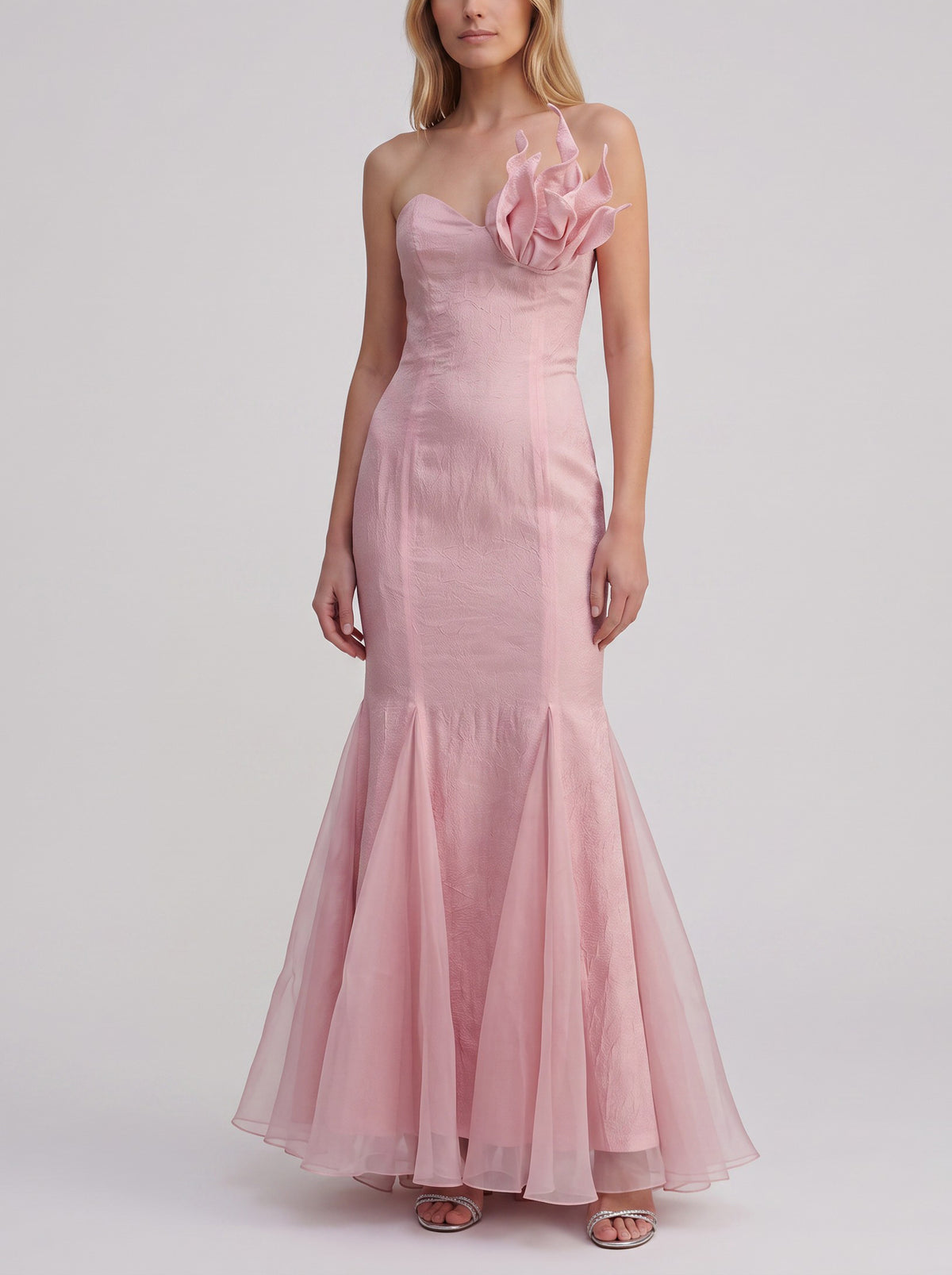 Vintage Pink Mermaid Elegant Dress W1926.6  Vintage 