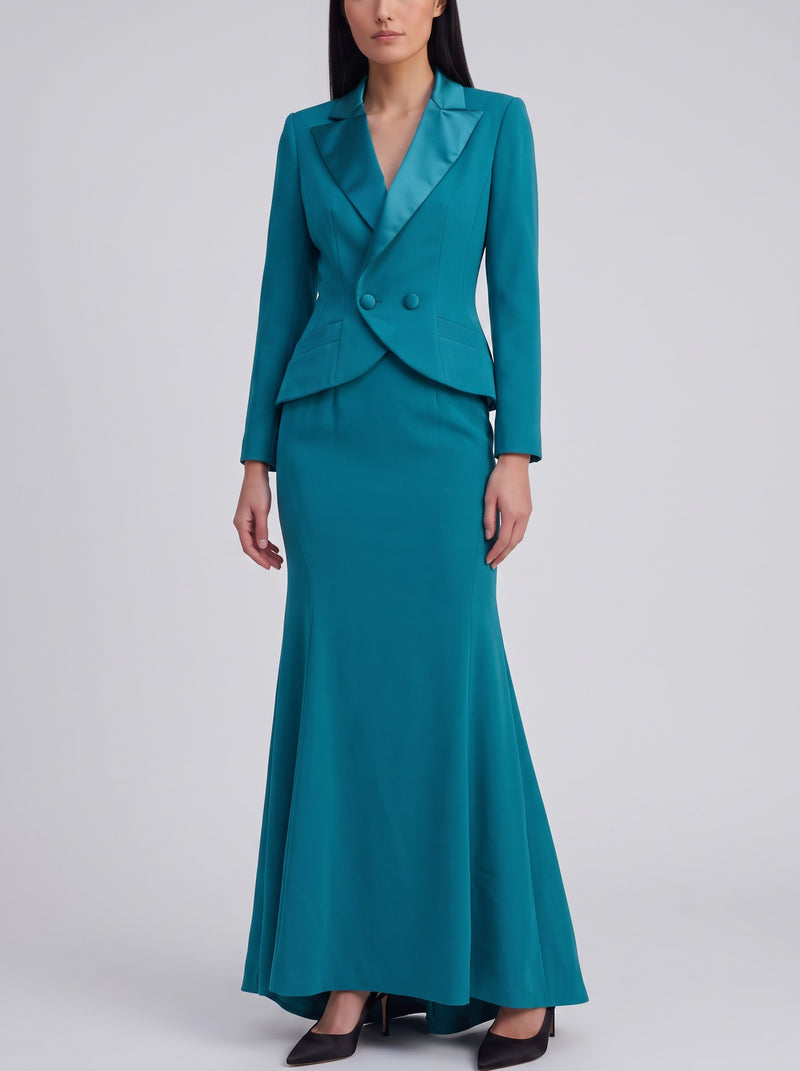 Vintage Mermaid Skirt & Double-Breasted Jacket Ceremony Suit W1926.8  Vintage 