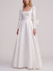 Vintage Minimalist Bridal Gown with Removable Bow W1926.9  Vintage 