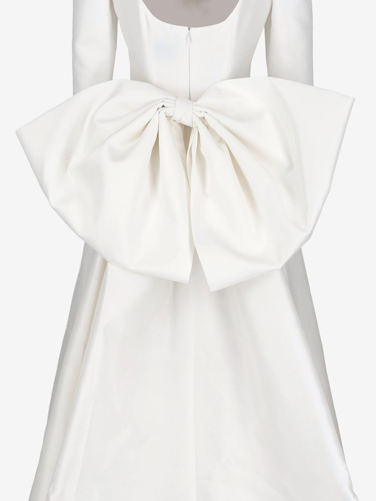 Vintage Minimalist Bridal Gown with Removable Bow W1926.9  Vintage 