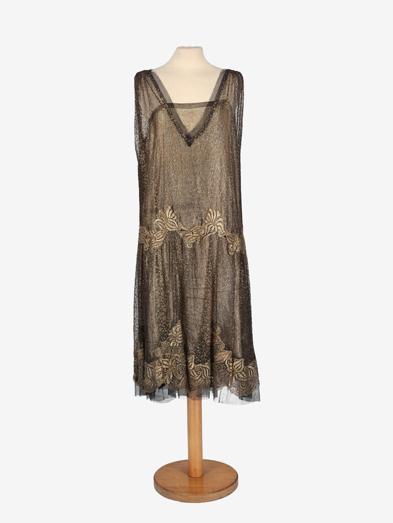 Vintage 1920s Lace Dress W2026006031  Vintage 