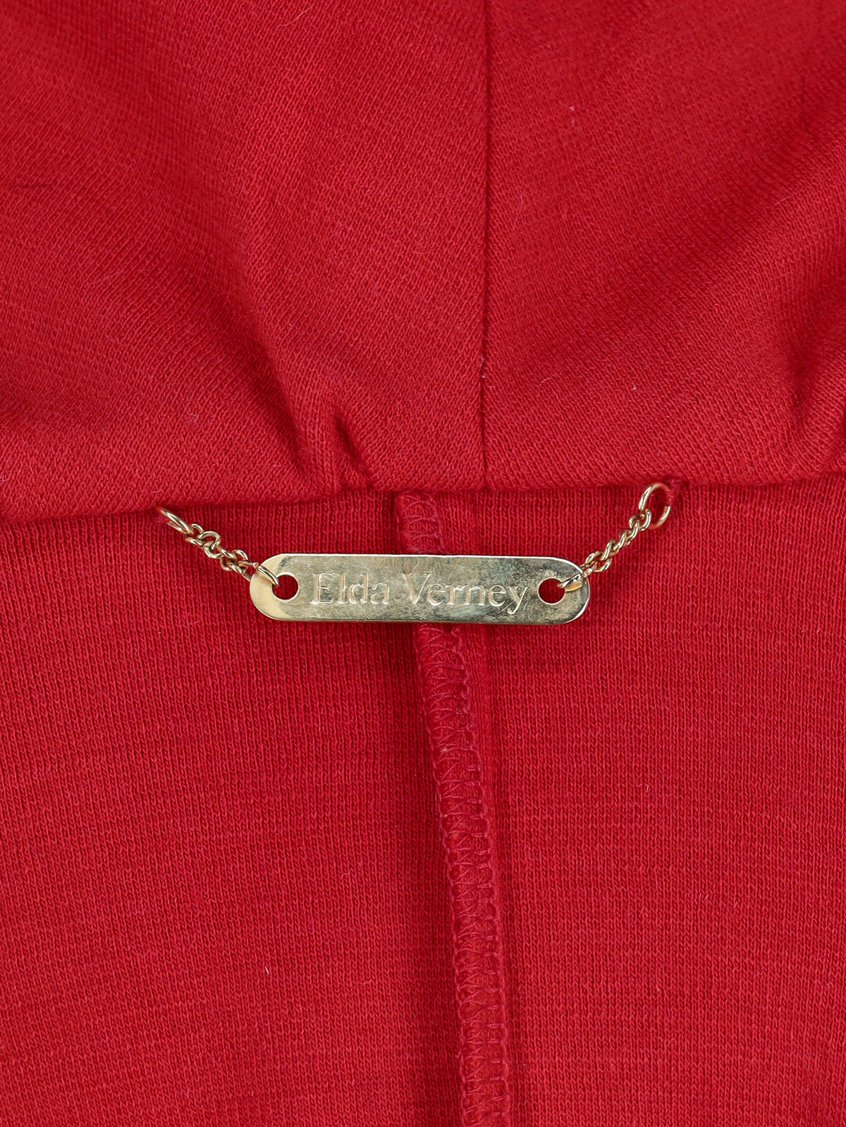 Vintage Red Coat With Fur W2511.115.09  Vintage 