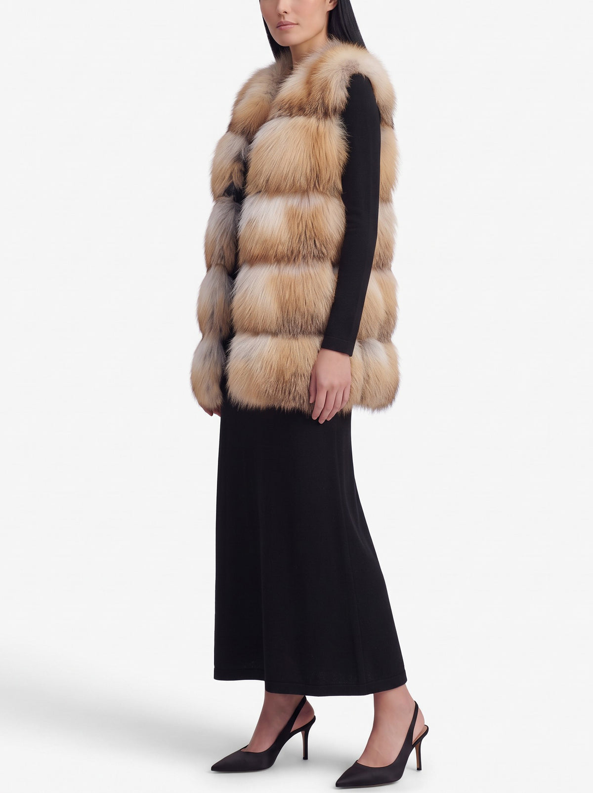 Vintage Made in Italy Fur Vest W27526.177  Vintage 