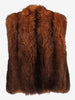 Vintage Brown Fur Button-Front Vest W27526.204  Vintage 