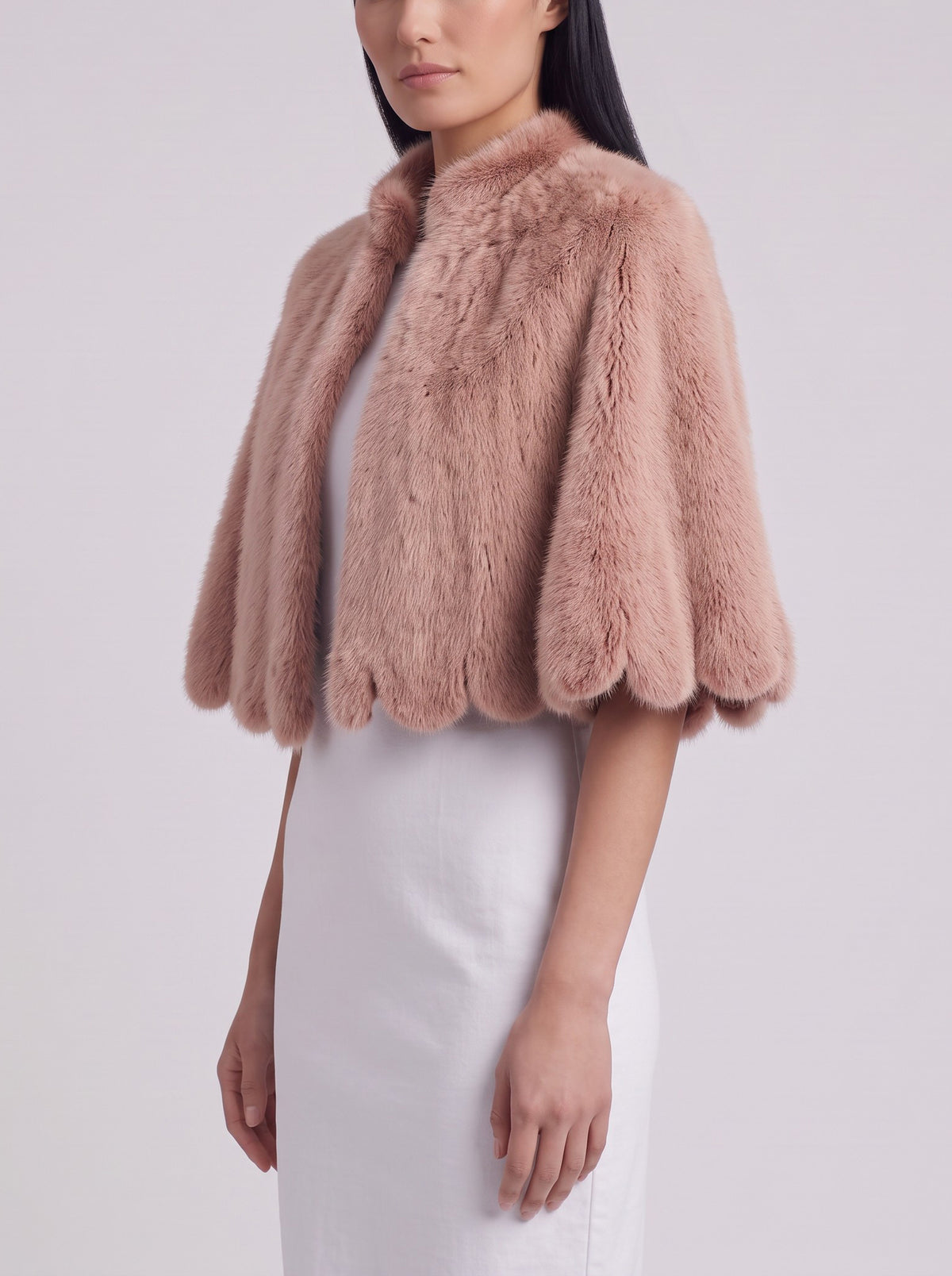 Vintage Soft Fur Evening Cape W27526.208  Vintage 