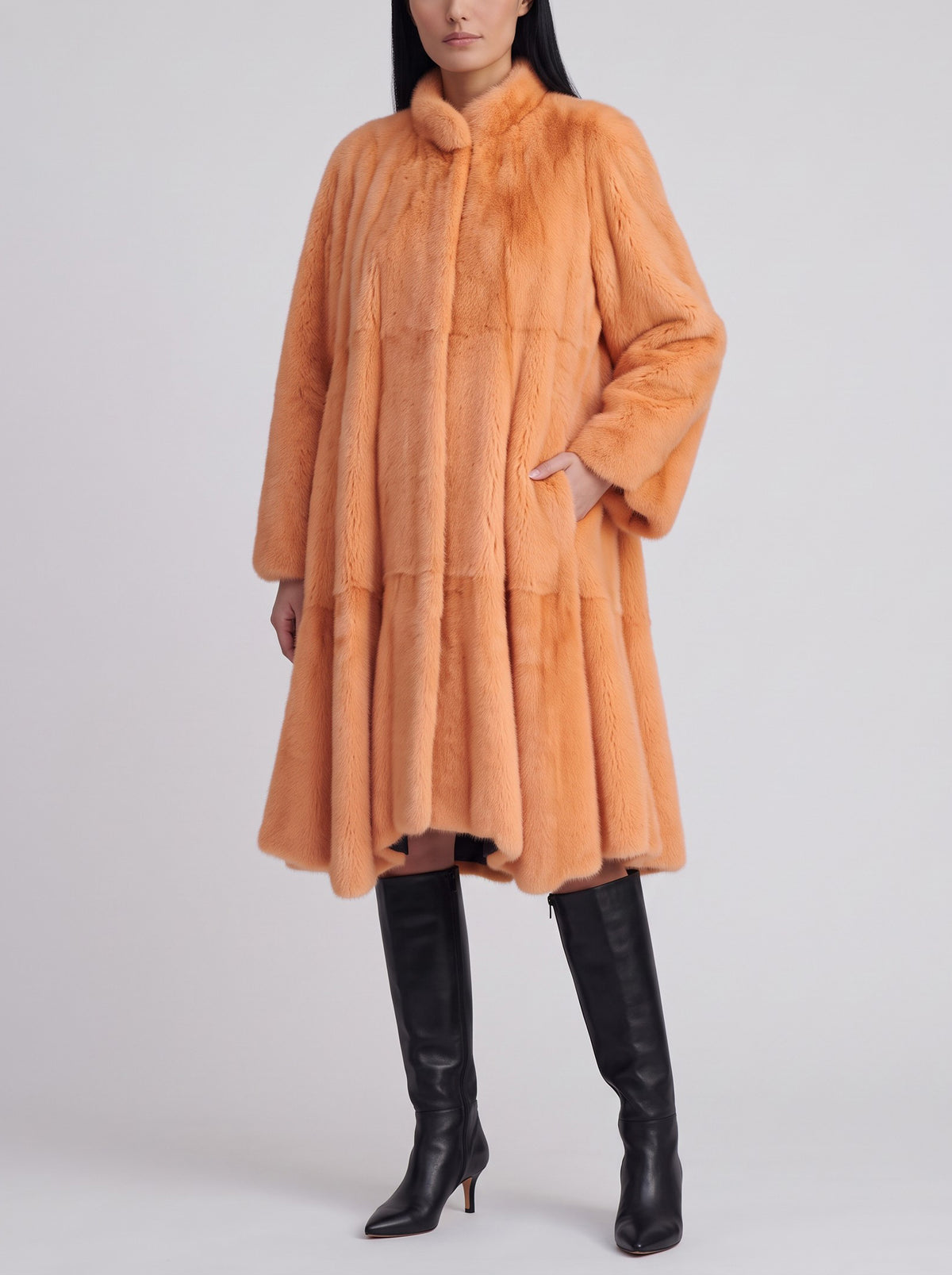 Vintage Long Voluminous Fur Coat W27526.209  Vintage 
