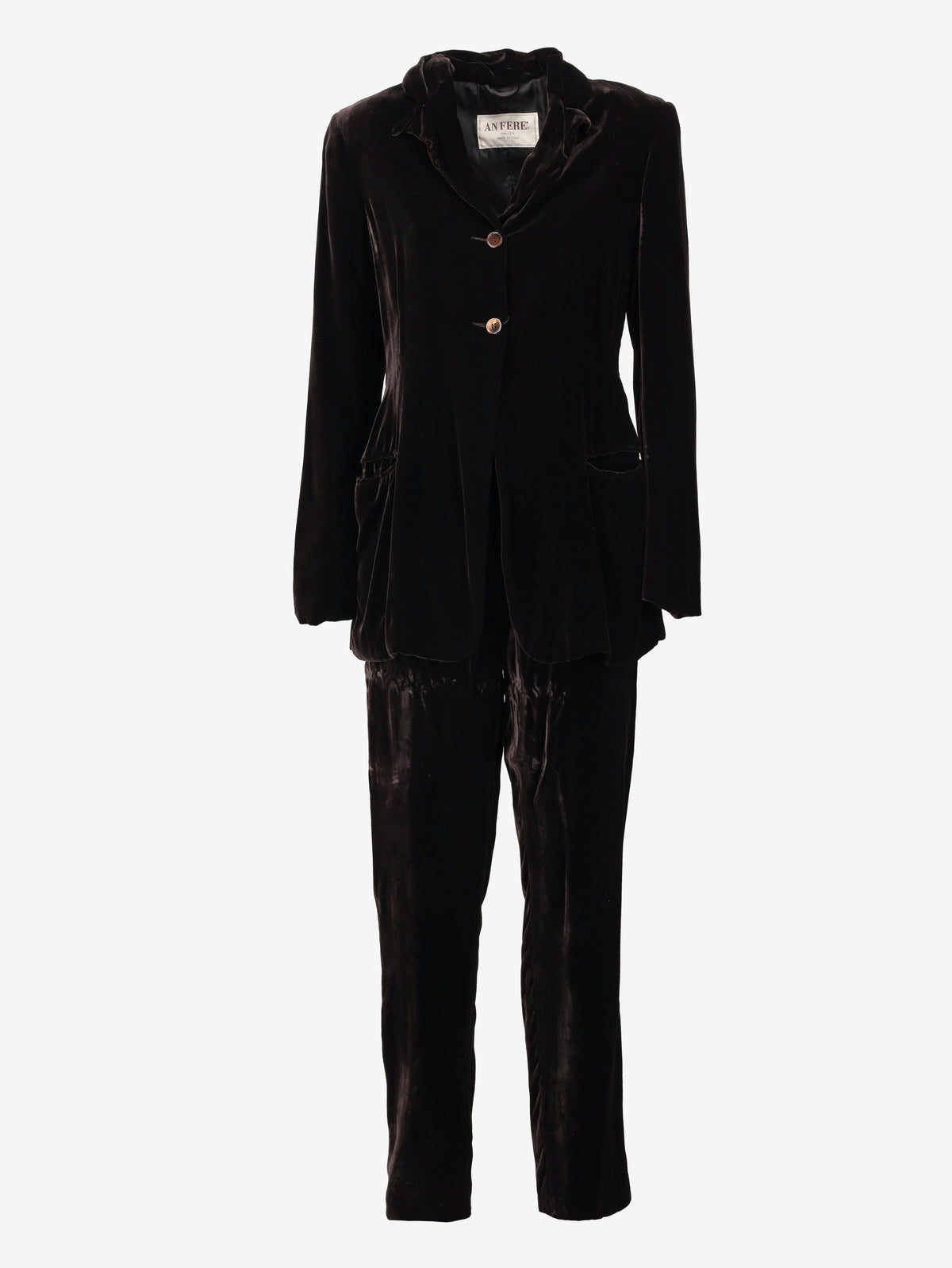 Vintage Black Velvet Suit W27526.215  Vintage 