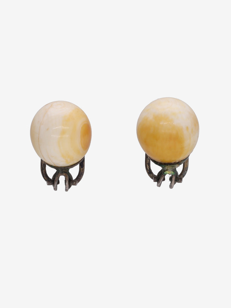 Vintage Faux Pearl Clip-On Earrings W290626.11  Vintage 